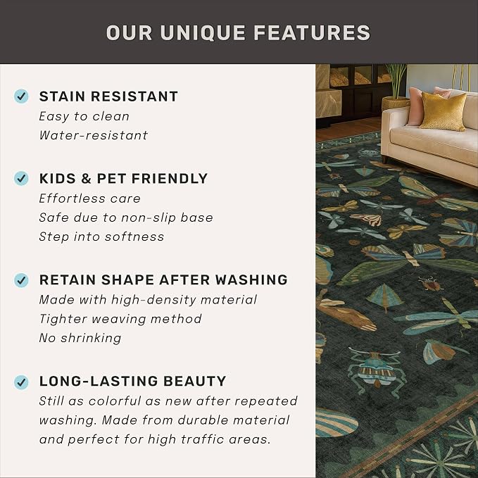 3x4 Unique Entryway Rug - Image 7