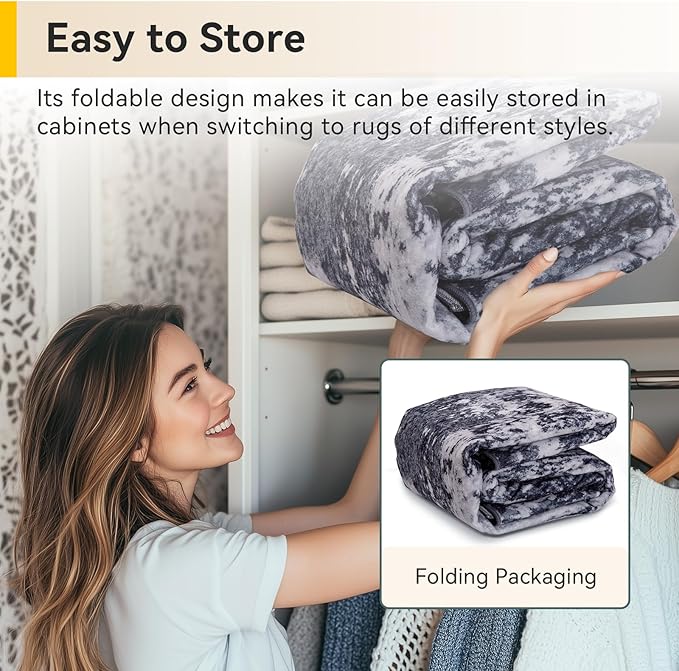 RELEANY Washable Area Rugs 2'6"x12 Non-Slip Modern Abstract Soft - Image 6