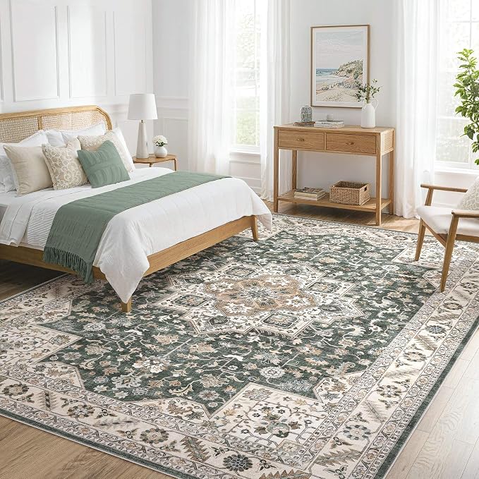 Vintage Living Room Area Rug 9x12 - Image 9