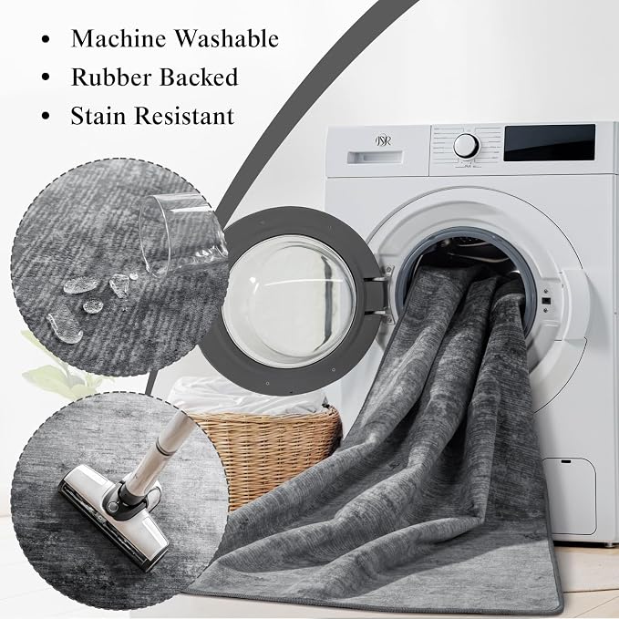 LIANLAM Washable Rug 9x12 Area Rugs - Image 5