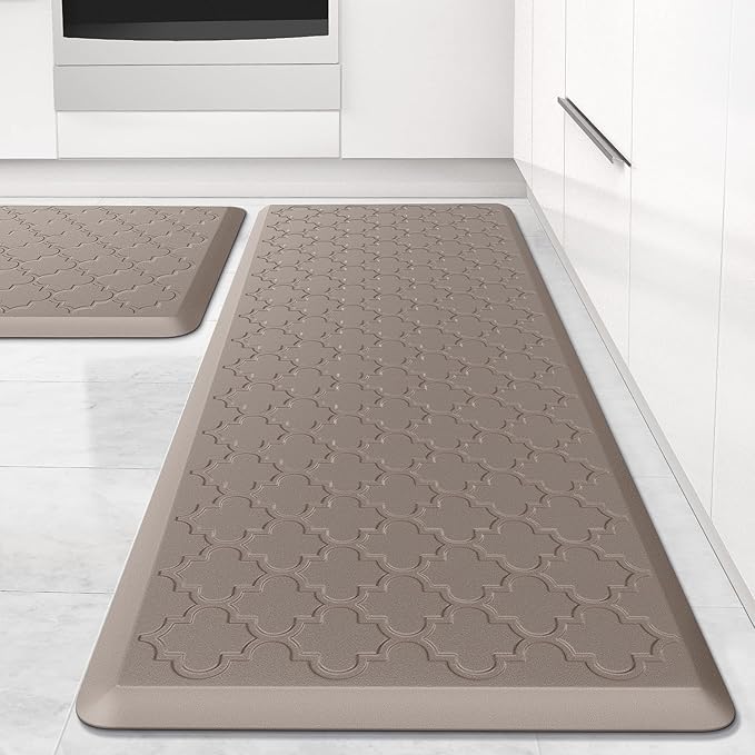 Kitchen Mat Cushioned Anti-Fatigue Floor Mat Water Resistant Non-Skid Ergonomic by SoftDuo