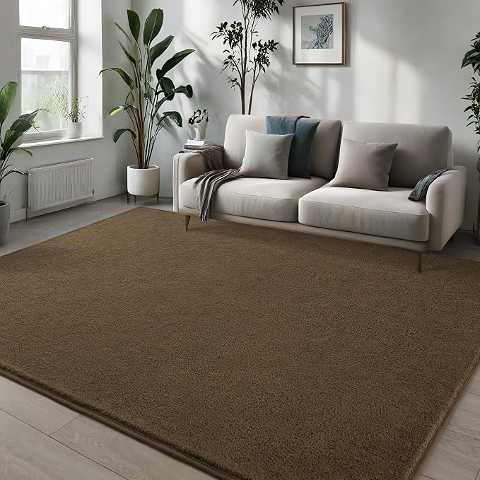 Pettop 4x6 ft Light Brown Area Rugs - Image 3
