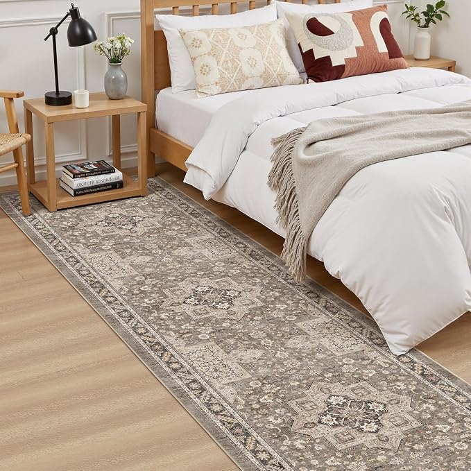 Vintage Hallway Runner Rug 2x8: Large Soft Washable Entryway - Image 3