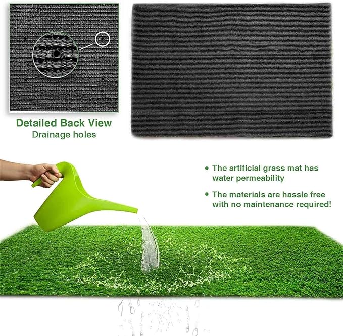 LITA Realistic Artificial Grass Turf Lawn Customized Size 4 x 74 Feet, 1.38" - Image 3