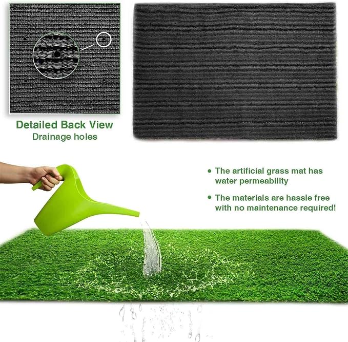 LITA Realistic Artificial Grass Turf Lawn Customized Size 9 x 66 Feet, 1.38" - Image 3