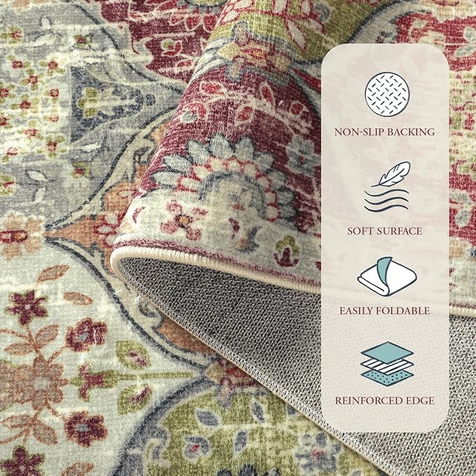 Lahome Moroccan Machine Washable Rugs - Image 7