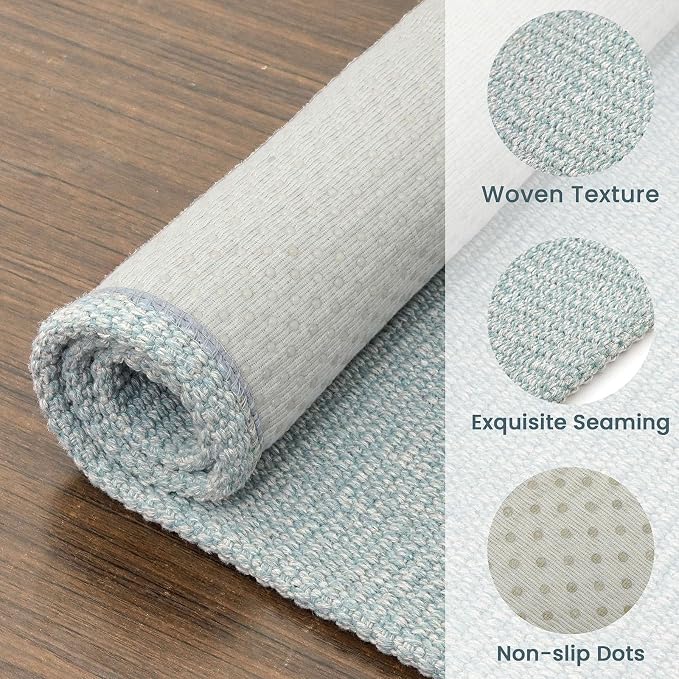 EARTHALL Washable Area Rug 4x6 Ft Non Slip Rugs - Image 5