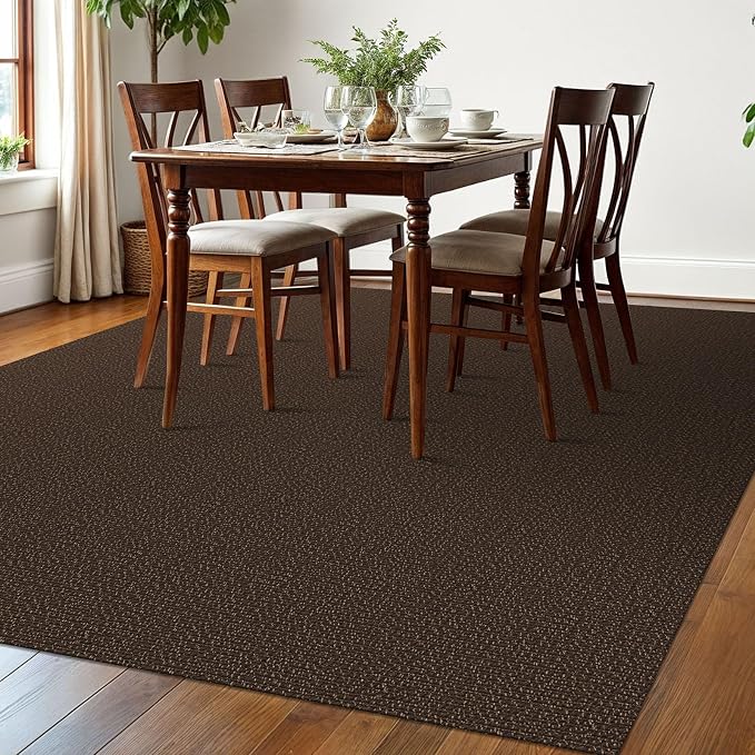 EARTHALL Washable Area Rugs 6x9 Ft Non Slip Living Room Rugs Cotton Rubber - Image 6