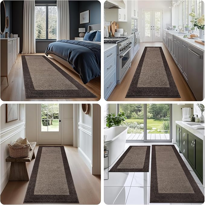 Machine Washable Runner Rug 32" x 96", Non Slip Kitchen Mat - Image 5