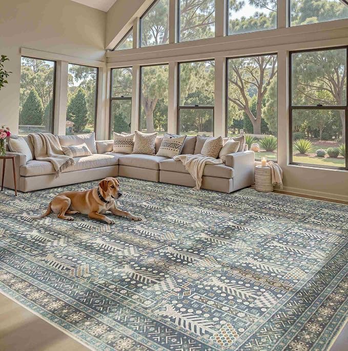Rugxara 9x12 Washable Area Rugs - Image 5