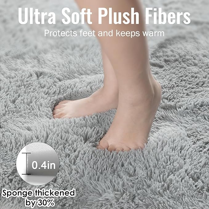 PAGISOFE Super Soft Shaggy Rugs Carpets, 5x7 Feet, Plush Washable Area Rugs - Image 5