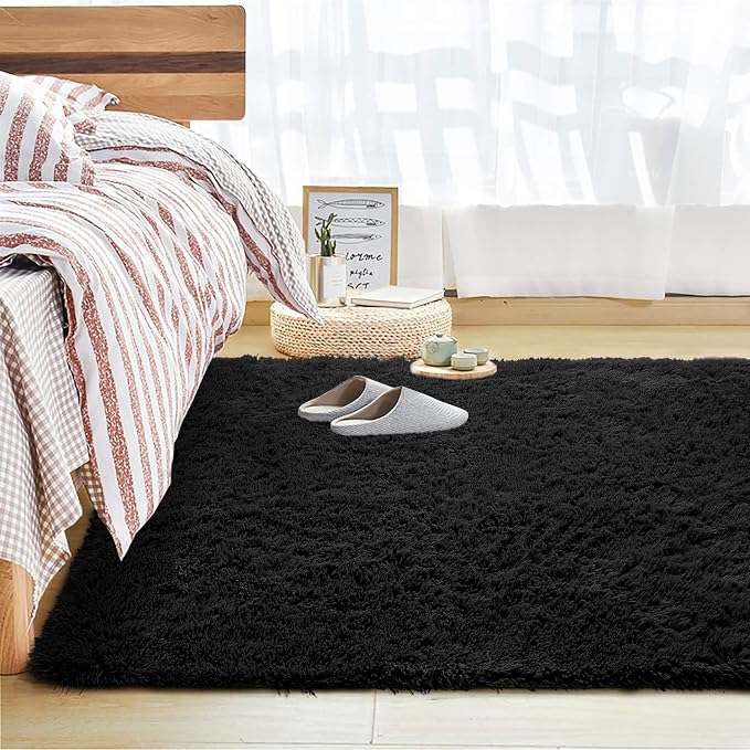 Andecor Soft Fluffy Bedroom Rugs, 5 x 8 Feet Indoor Shaggy Plush Area Rug - Image 9