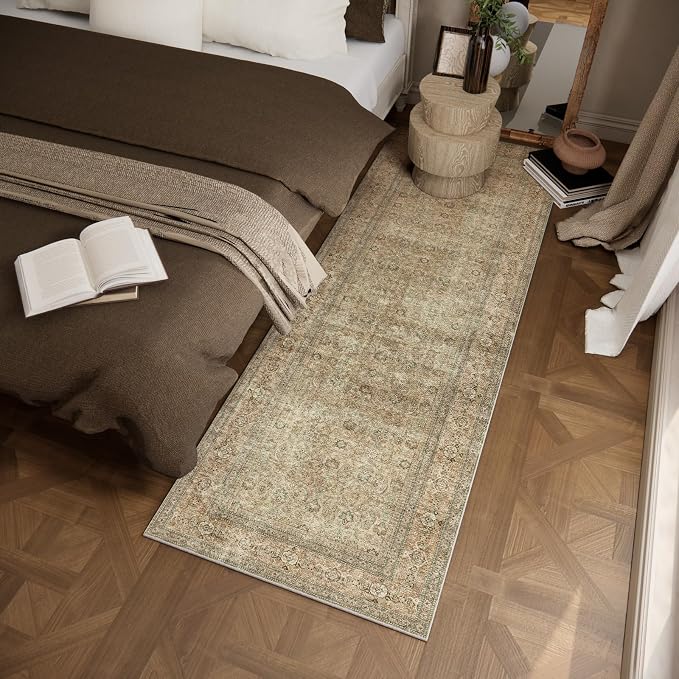 Washable Runners for Hallways Kitchen Rug: 2'x6' Runner Rugs Stain Resistant - Image 2