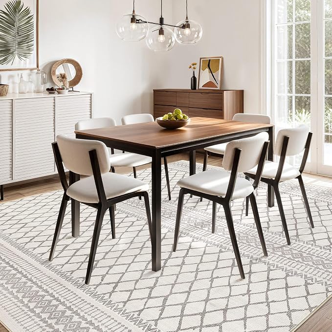 cotiled 9x12 Area Rugs Living Room Rug: Washable Boho Rugs - Image 5