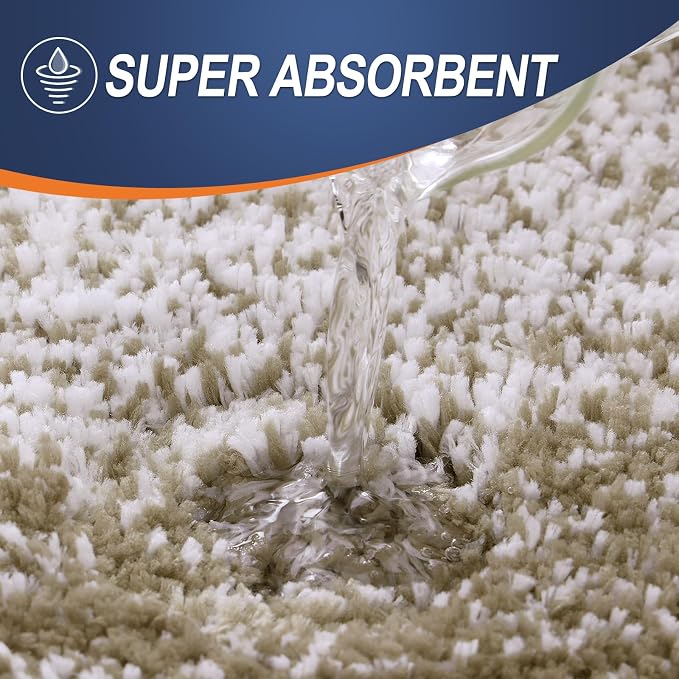 OLANLY Bathroom Rugs Mat 34x21, Extra Soft Absorbent Microfiber Bath Rugs - Image 3
