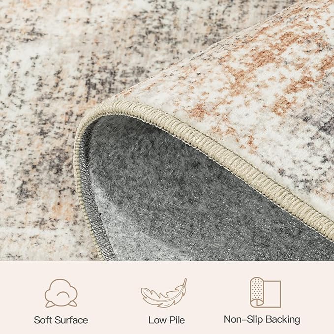 Lofus 2 x10 Area Rug for Hallways, Low Pile Soft Carpet Runner for Kitchen - Image 7