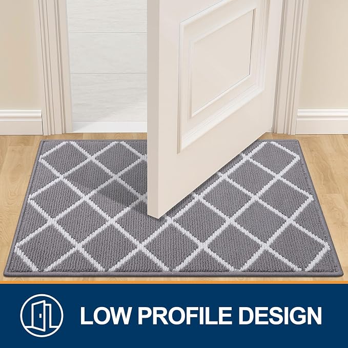 Finchitty Large Indoor Door Mat, Non-Slip Absorbent Resist Dirt Entrance Mat - Image 4