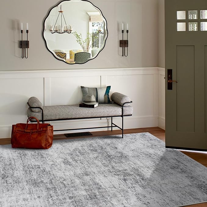 6x9 Area Rugs for Living Room Rug Washable: Modern Rug for Dining Room Bedroom - Image 3