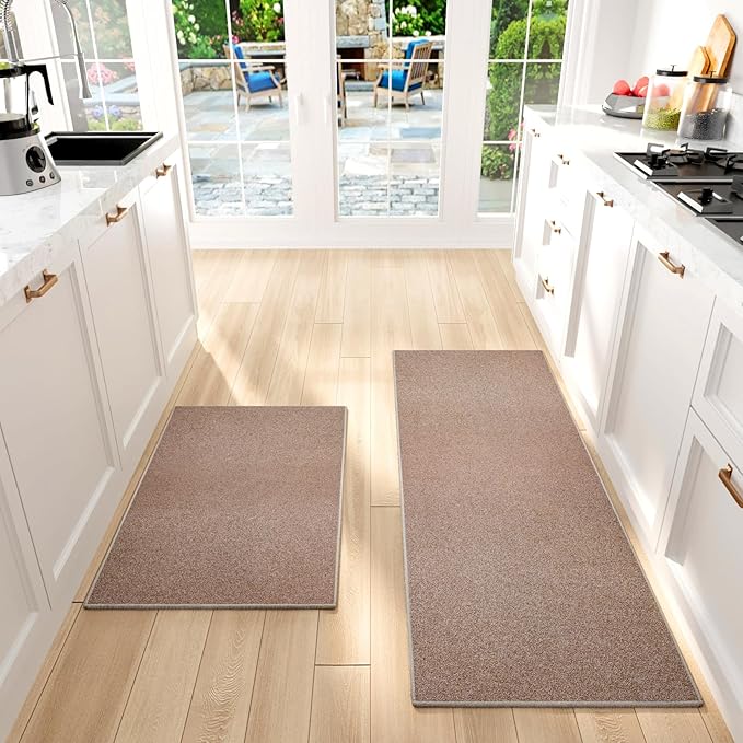SUMLANS Kitchen Mat Set of 2 PCS, Cushioned Non Slip Rugs by SUMLANS
