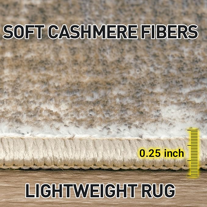 9x12 Area Rugs Washable Rug: Modern Abstract Living Room Rug Soft Anti-Skid - Image 8