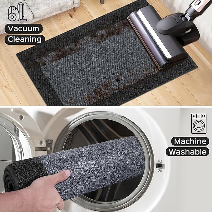 Machine Washable Kitchen Rug 24" x 96", Non Slip Kitchen Mat - Image 7