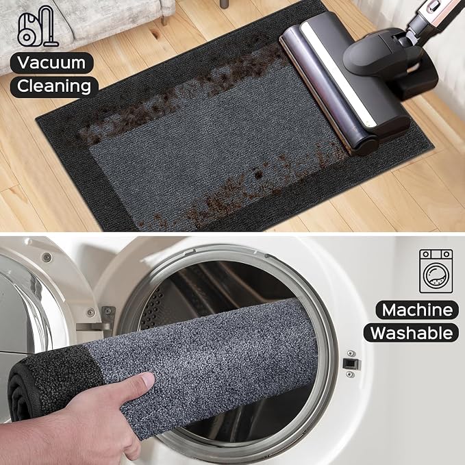 Machine Washable Runner Rug 32" x 144", Non Slip Kitchen Rug - Image 4