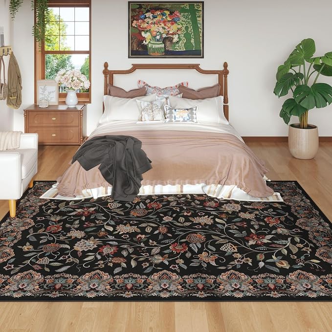 Rugcomf Vintage Paisley Rugs for Living Room 8'x10' - Image 3