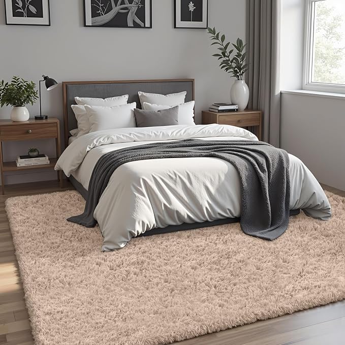 8x10 Area Rug for Living Room, Ultra Soft Fluffy Shag Rugs for Bedroom - Image 2