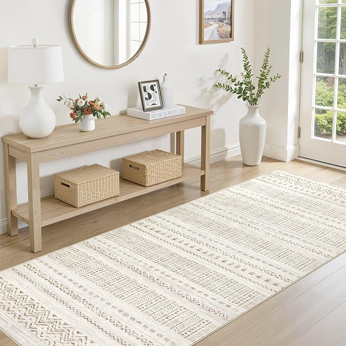 cotiled Washable 3x8 Runner Rugs: Washable Boho Rugs - Image 3