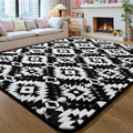 Macgace 5x7 Black Area Rug, Soft Shag Carpet, Washable Living Room Rugs by Macgace