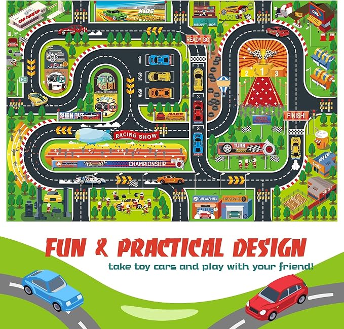 Oriate Kids Jurassic Toys Play Mat Dinosaur Activity Playmat, Parent-Child - Image 5