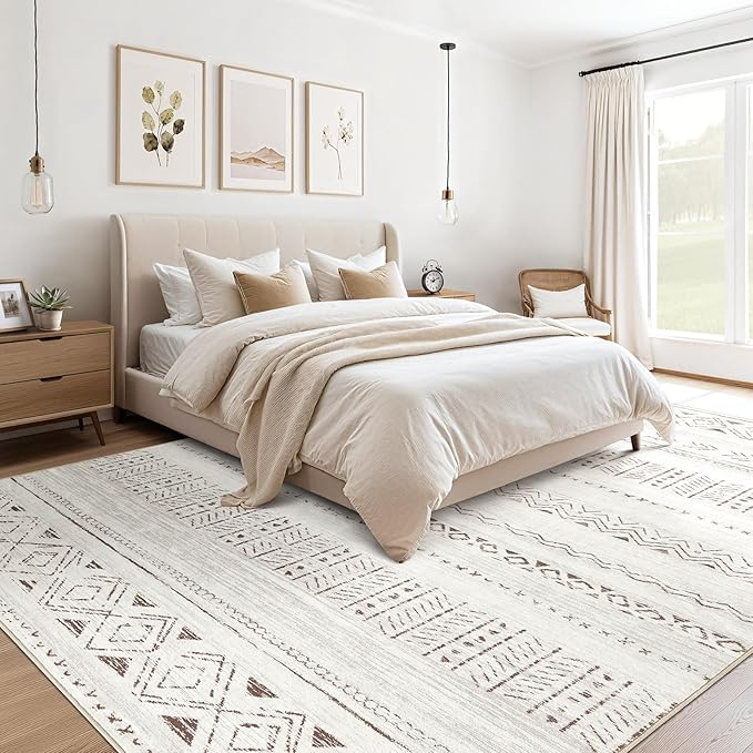 cotiled 8x10 Area Rugs Living Room Rug: Washable Boho Rugs - Image 5