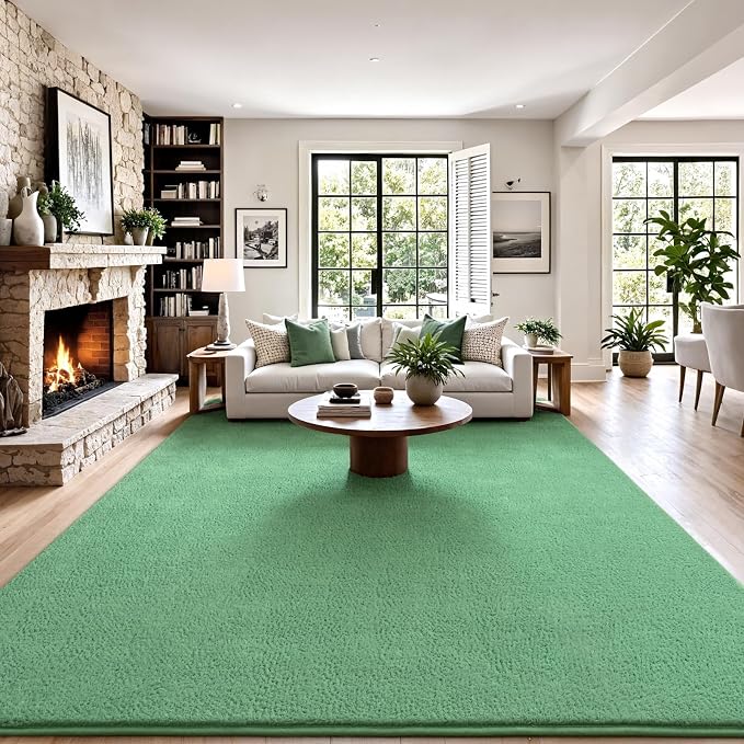 Keeko 4x6 Sage Green Area Rugs for Bedroom, Soft Modern Living Room Rug Indoor - Image 10
