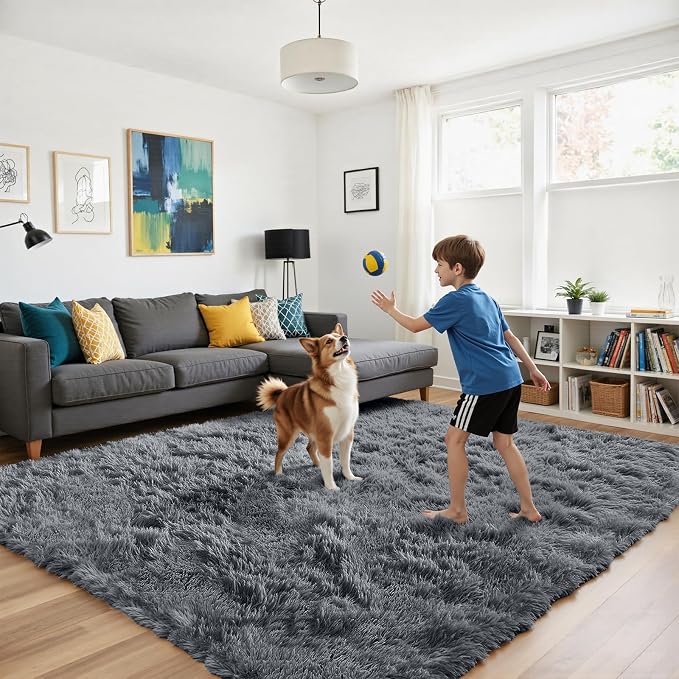 yongyangjuxin Fluffy Rug Shag Area Rug, Large Shag Area Rugs - Image 5
