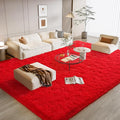 BENRON Soft Fluffy Rugs for Living Room 8 x 10 Red, Extra Large Area Rug for by BENRON