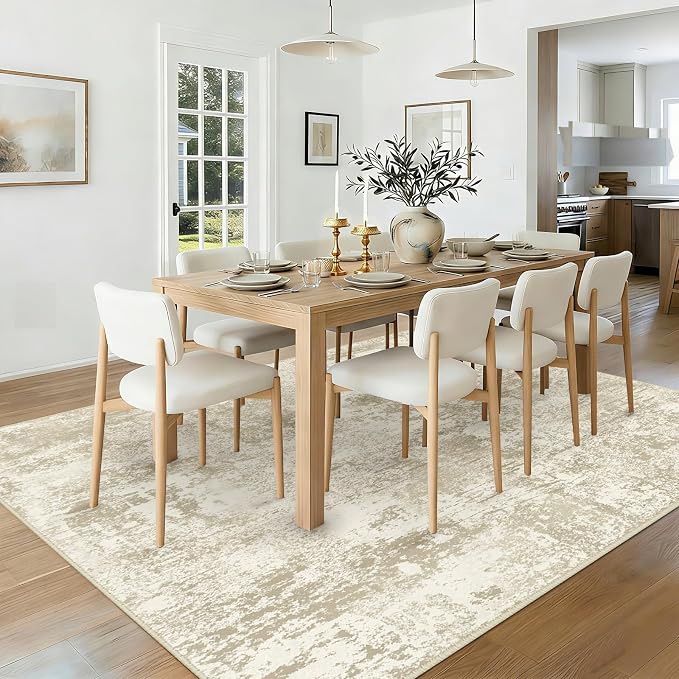 RELEANY Washable Area Rugs 5'x7' Non-Slip Modern Abstract Soft - Image 3