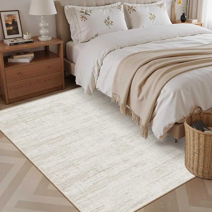 4x6 Rug - Stain Resistant Abstract Washable Rugs, Anti Slip Area Rugs - Image 7