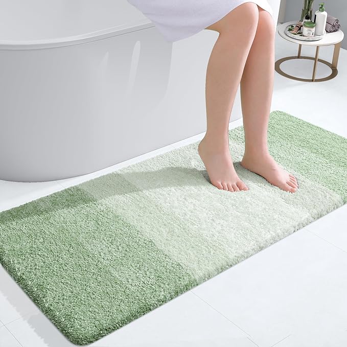OLANLY Bathroom Runner Rugs Mat 47x20, Extra Soft Absorbent Microfiber Bath Rugs by OLANLY