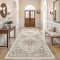 Vintage Hallway Runner Rug 3x12: Large Soft Washable Entryway by COTILED