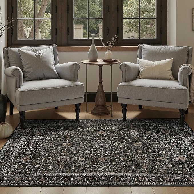 DCX Black 4x6 Rug, Kid & Pet Friendly - Image 2