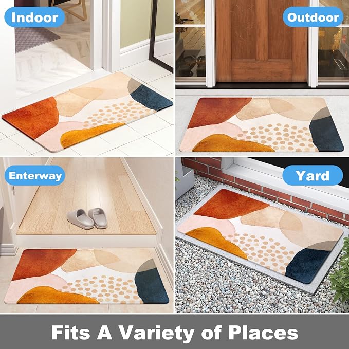 Rnivvi Front Door Mat, Heavy Duty Low Profile Anti-Slip Entryway Rug - Image 7