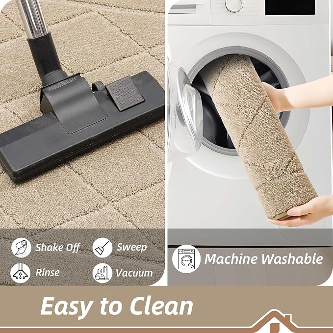BEQHAUSE Dirt Trapper Door Mat 20" x 32", Doormat Non-Slip Entryway Rugs - Image 6