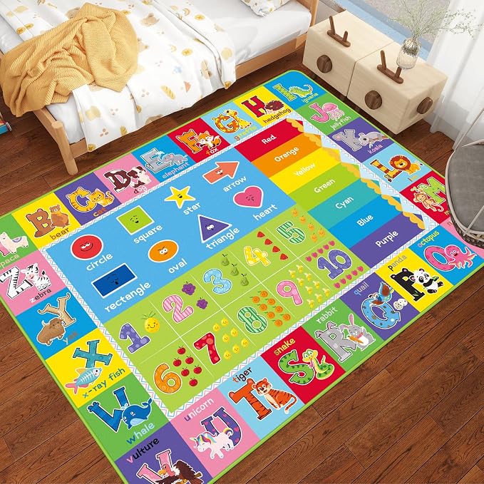 5X7 ABC Kids Rugs for Playroom - Image 6