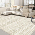 Nakagishi 8x10 Area Rugs Living Room: Washable Boho Large Neutral Modern Soft by NakagishiAreaRug