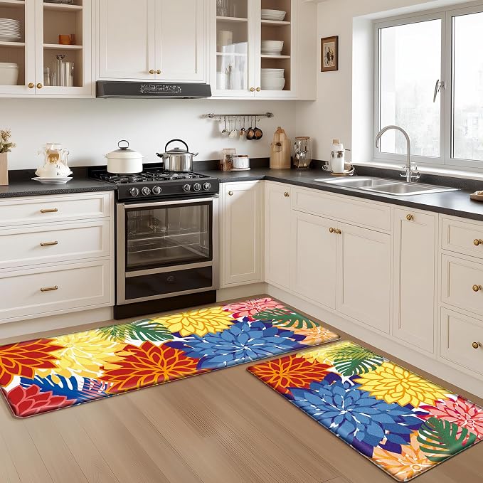Arenarug Kitchen Mats for Floor 2PCS Cushioned Anti Fatigue Kitchen Mats - Image 8