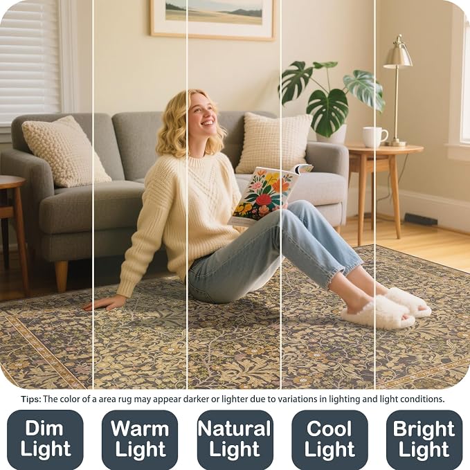 Washable 2' x 6' Runners for Hallways, Non Slip Long Floor Runner for Kitchen - Image 5