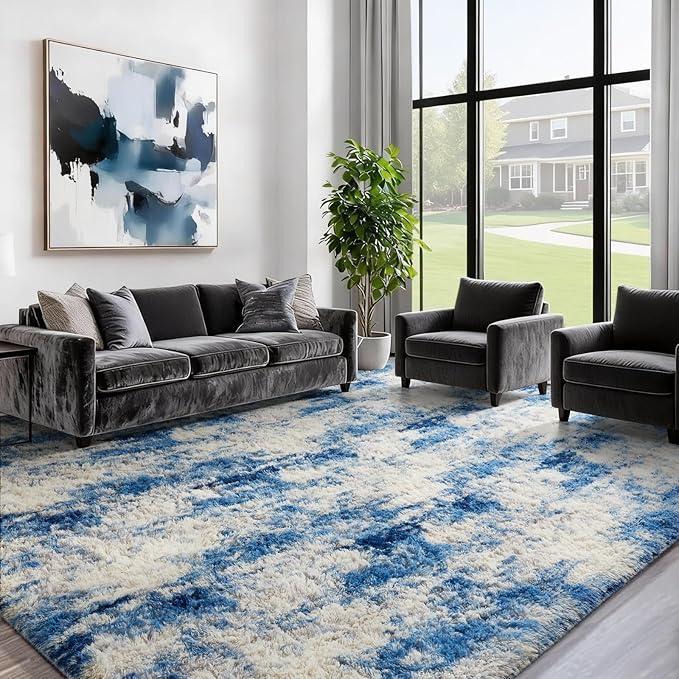 Ophanie 8x10 Blue and Gray Area Rugs - Image 5