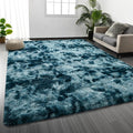 Deerhoo Large Shag Area Rugs 5 x 8, Tie-Dyed Plush Fuzzy Rugs by Deerhoo