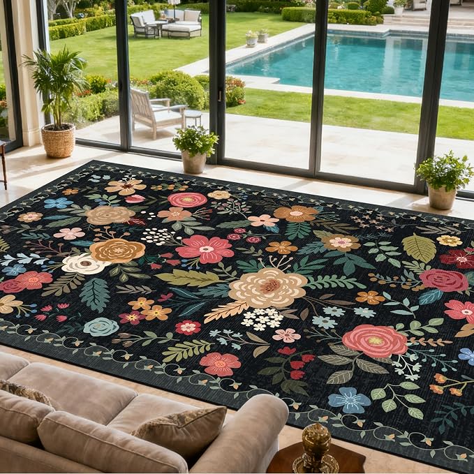 Area Rug for Living Room, 10x12 Large Washable Rugs for Dining Room, Non Slip by Unknown