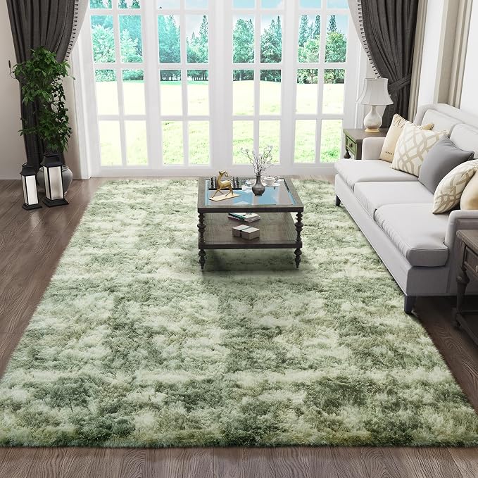 Ophanie 6x9 Green and White Area Rugs - Image 3